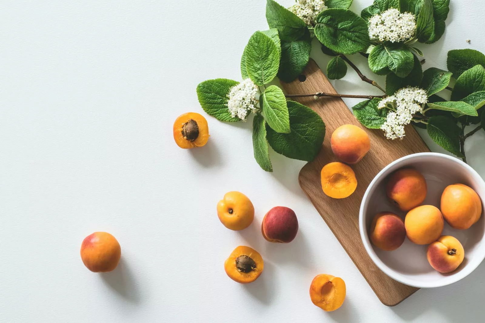 Abricots rôtis au miel & fleur d’oranger