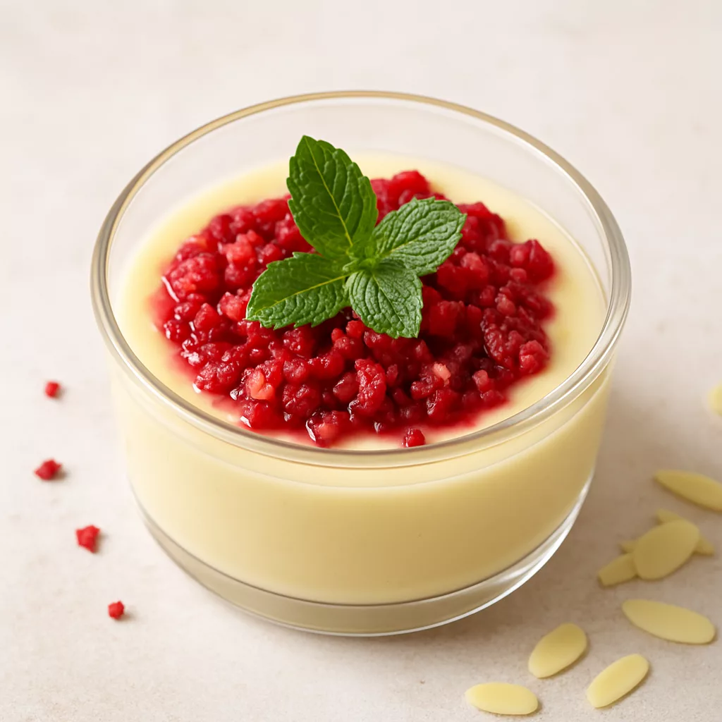 crème végétale à la vanille